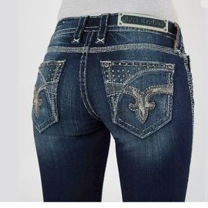 Rock Revival Womens Skinny Bling Jeans Size 27 NEW